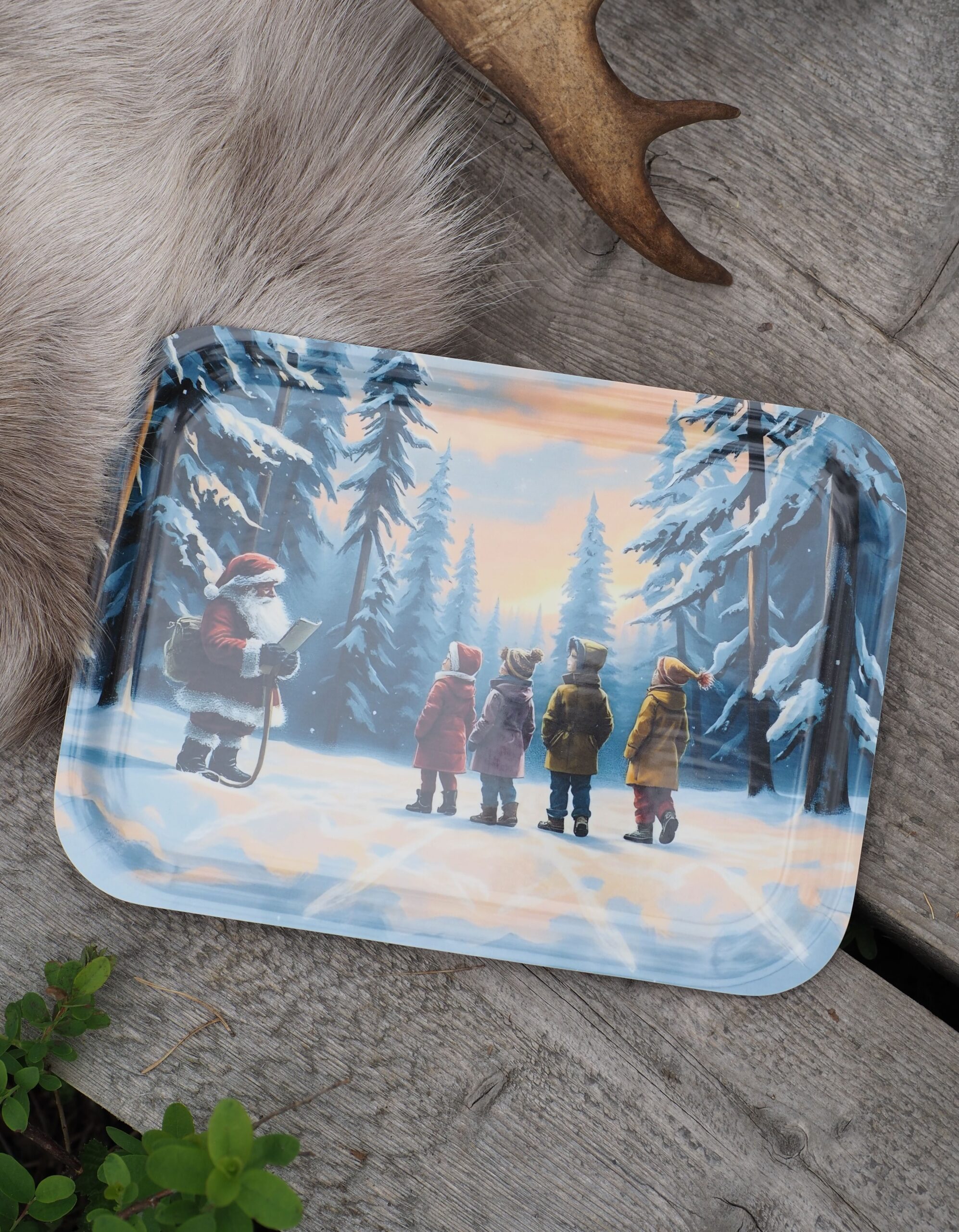 Pukki ja lapset -puutarjotin