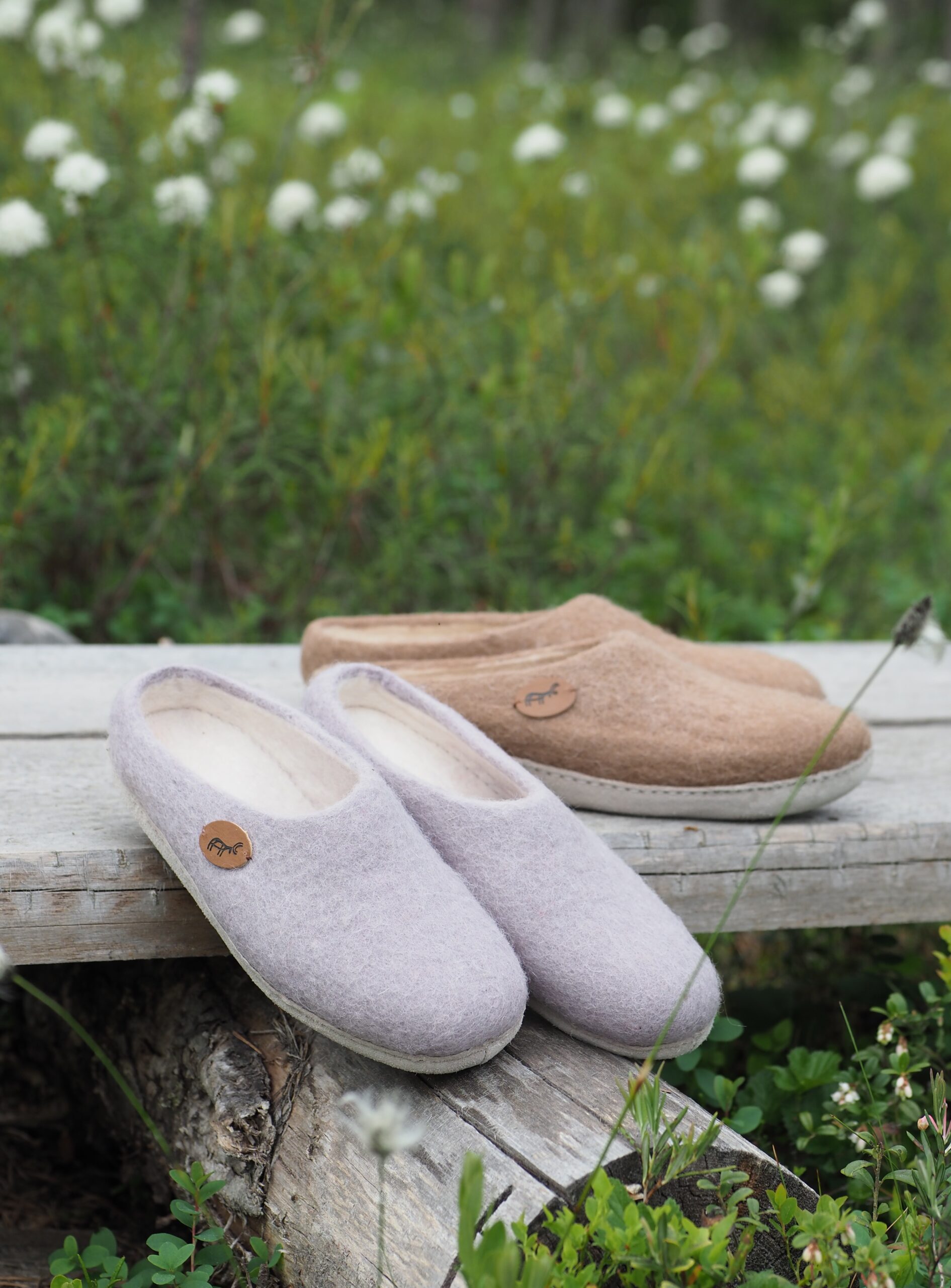 Lampaanvillatossut, lila - Image 2