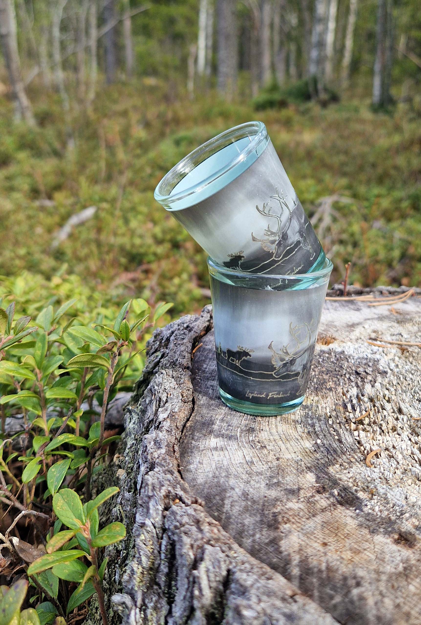 Snapsilasisetti, Hopeakuvioitu Metsäneläimet