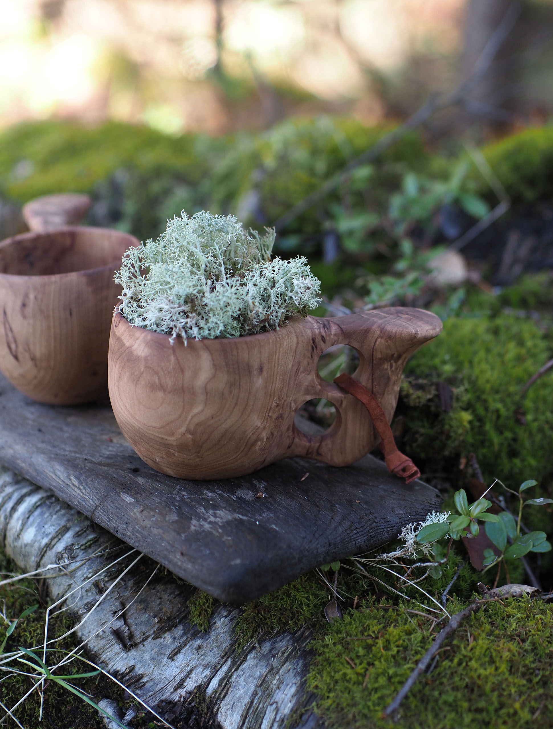 Traditional wooden cup