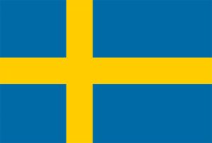 STICKER, FLAG, SWEDEN, 7.5x5 CM