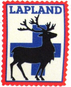 PATCH, REINDEER / FINNISH FLAG LAPLAND '&QUOT;NET PRICE&QUOT;'