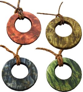 NECKLACE, ROUND, VISA, 4 COLORS
