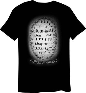 T-SHIRT, WITCH DRUM, BLACK