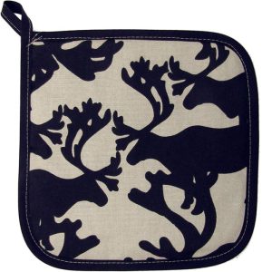 POT HOLDER, REINDEER COTTON