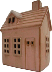 LED HOUSE RED-BROWN 12 5 CM "NET PRICE"