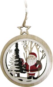 PUUKORISTE, JOULUPUKKI, ROIKKUVA, 10 CM