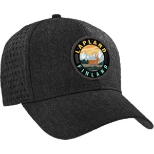 CAP, REINDEER LOGO BLACK LAPLAND