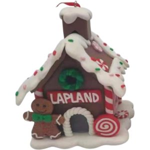PEPPERKAKEHUS, 7,5 CM PEPPERKAKEMANN / HVIT DØR