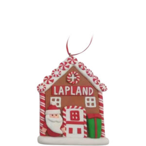 PIPARKAKKU KUUSENKORISTE, 7,5 CM JOULUPUKKI + LAPLAND