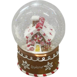 SNOW GLOBE, GINGERBREAD HOUSE, 11.5 CM LAPLAND