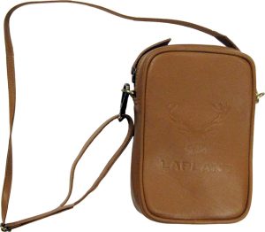 SHOULDER BAG LIGHT LEATHER, REINDEER + LAPLAND