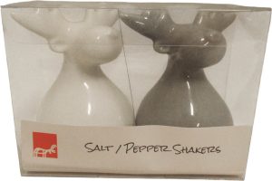 SALT AND PEPPER SHAKERS, REINDEER BLISTER PACK