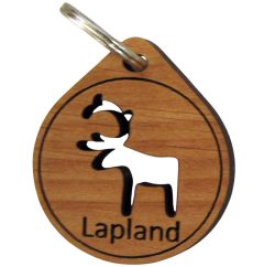 KEYCHAIN, TAR ALDER, REINDEER+LAPLAND