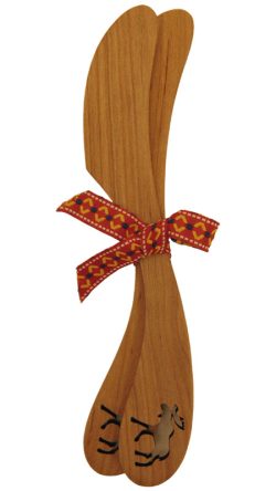 BUTTER KNIFE SET OF 2, ALDER, MOOSE