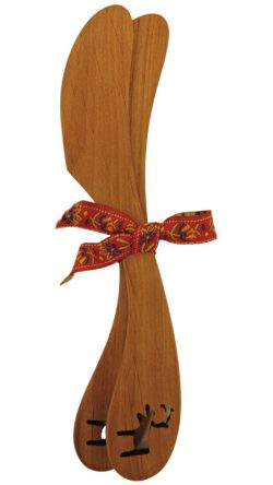 BUTTER KNIFE SET OF 2, ALDER,