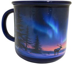 MUG + PACKAGING, AURORA REINDEER, LARGE 9.7 cm