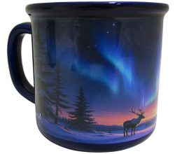 MUG + PACKAGING, AURORA REINDEER, MEDIUM 8.5 cm