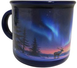 MUG + PACKAGING, AURORA REINDEER, MINI 7.0 cm