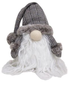 TONTTU, 25 CM HARMAA/GLITTER HATTU