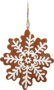 HANGING GINGERBREAD, SNOWFLAKE