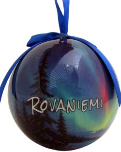 CHRISTMAS BAUBLE, AURORA LIGHTS+ROVANIEMI