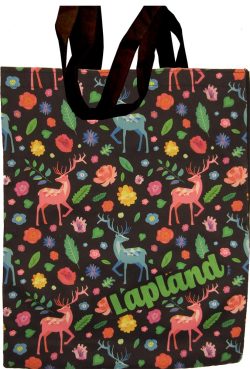 CANVAS BAG, REINDEER COLORFUL