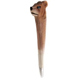 WOODEN PENCIL, BROWN BEAR