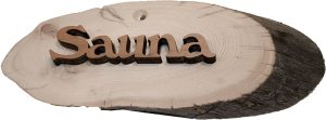 KELO DOOR SIGN: SAUNA