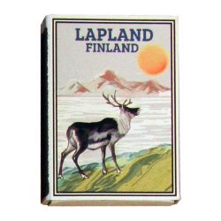 WOODEN MATCHES, REINDEER/SUN