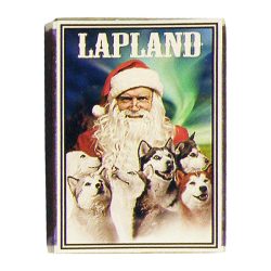 WOODEN MATCHES, SANTA CLAUS + HUSKYS