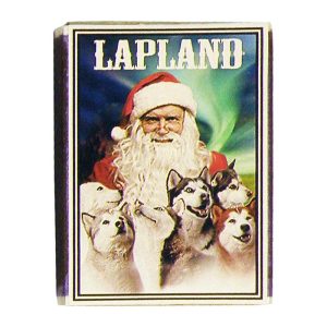WOODEN MATCHES, SANTA CLAUS + HUSKYS
