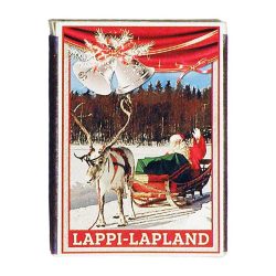 WOODEN MATCHES, SANTA CLAUS IN A Sleigh