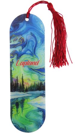 BOOKMARK, AURORA LIGHTS AT NIGHT