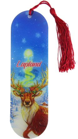 BOOKMARK, REINDEER IN WINTER