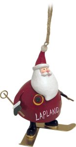 SKIING TRUCK, METAL DECORATION+LAPLAND