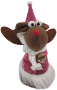 STUPID ELFN REINDEER 16 CM PINK NET PRICE