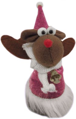 STUPID ELFN REINDEER 16 CM PINK NET PRICE