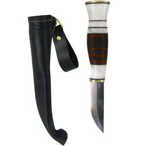 PUUKKO, 7,7 CM, LUU / NAHKA, PUN. RAIDAT