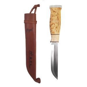 LAPPISH KNIFE, 14 CM, BONE / VISA, STAINLESS SILVER FITTINGS